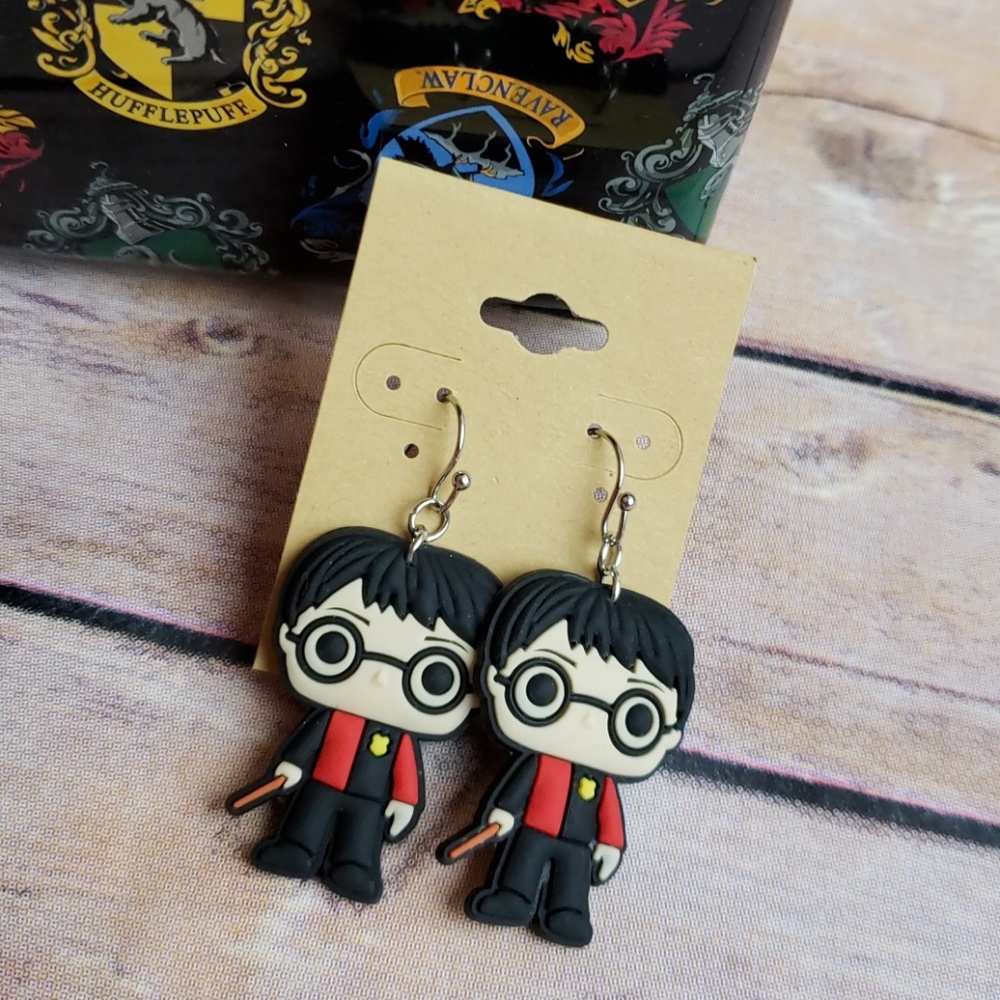 New PVC Harry Potter Gryffindor Dangle Earrings